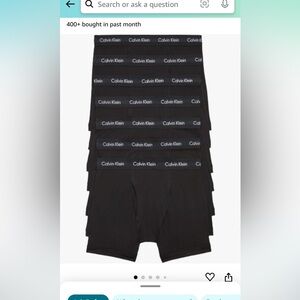 Calvin Klein boxer briefs, size medium